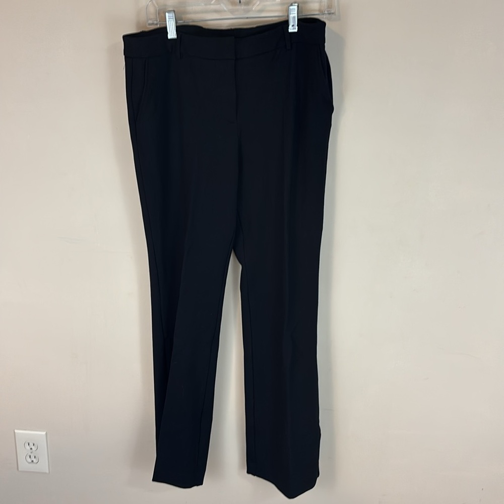Anne Klein Black Stretch Dress Pants Trousers Size 10